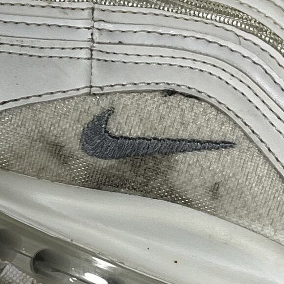 Nike Men’s Air Max 97 921826-101 White Wolf Grey Athletic Shoes Size 12 - Picture 8 of 9